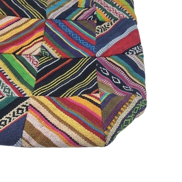 Unbranded | Multicolored Mixed Print Two Handle Fabric Tote Bag (One Size) - Picture 2 of 11